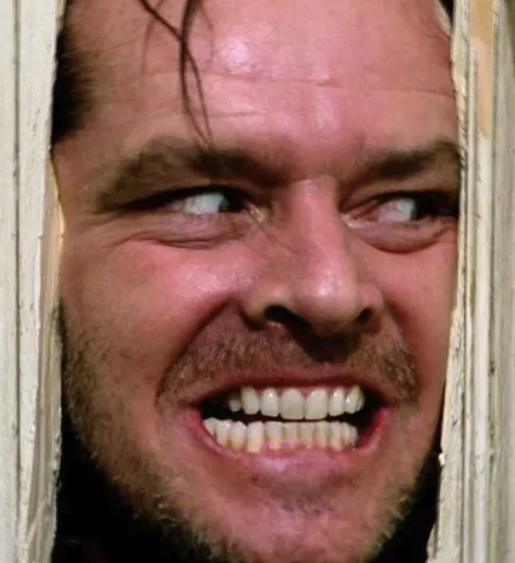 Jack Nicholson in The Shining